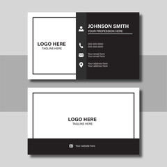 business card template, Clean professional business card template.