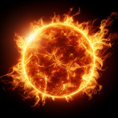 Sonneneruption mit Gebilde erhöhter Strahlung innerhalb der Chromosphäre 