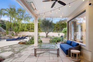 Exterior shot of a luxury home in Calabasas, California.