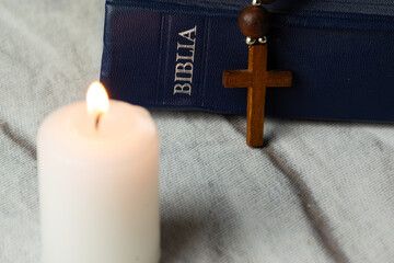 cross and candle
