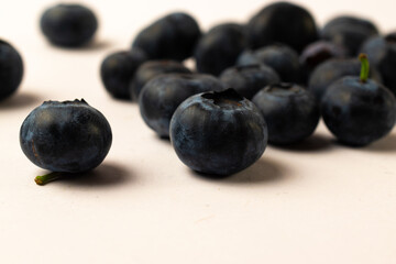 blueberries isolated on white