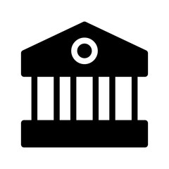 Bank Icon Vector Symbol Design Illustration