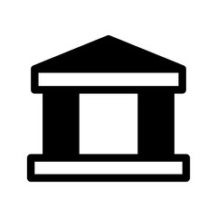Bank Icon Vector Symbol Design Illustration