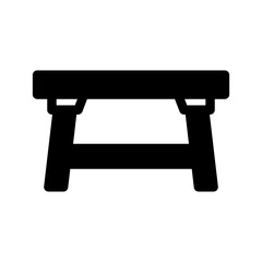 Coffee Table Icon Vector Symbol Design Illustration