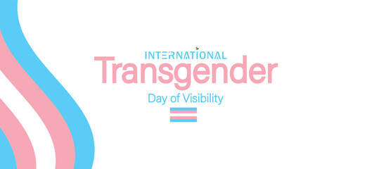 Fototapeta premium Beautiful Design an International Transgender Day of Visibility