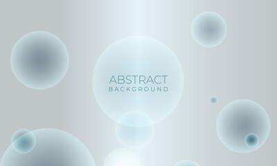 Abstract modern geometric background with circle shapes and spheres in upward blue trending color of 2024. Vector illustration