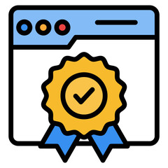 Website Quality Icon Element For Design