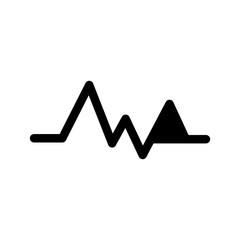 Heart Rate Icon Vector Symbol Design Illustration