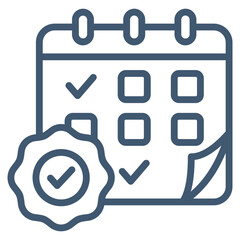 Approval Date Icon Element For Design