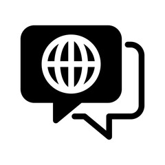 Language Icon Vector Symbol Design Illustration