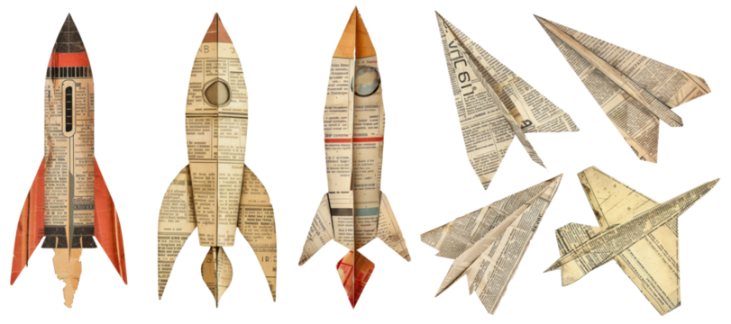 Ephemera paper png on transparent background - Powered by Adobe