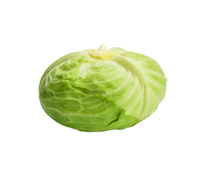 Fresh cabbage isolated on transparen png.