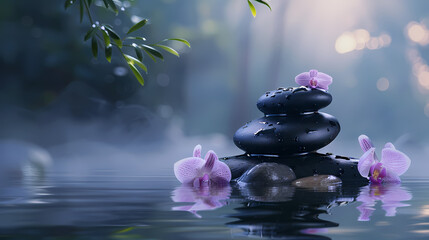Tranquil spa background