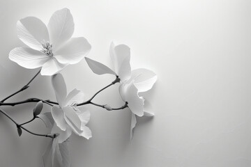Elegant floral design with minimal detail, creating a clean and minimalist visual effect