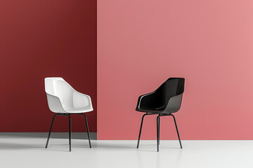 Minimalist chair outline with clean design and simple lines, perfect for a modern look