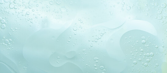 Abstract Blue water bubbles background