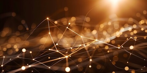 Blockchain nodes fueling social media profiles with viral content converge. Concept Blockchain Technology, Social Media, Profiles, Viral Content, Convergence