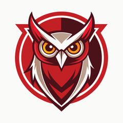 owl logo vector with modern style