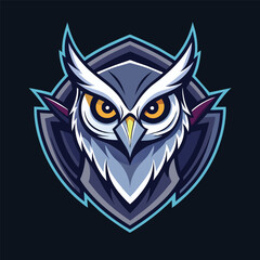 owl logo vector with modern style
