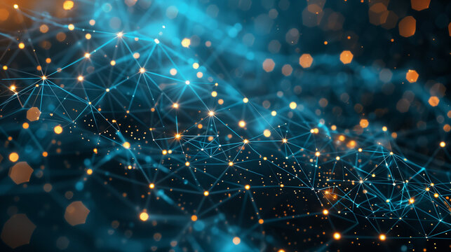 abstract technological or blockchain background