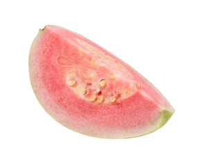 pink guava isolated on transparent png