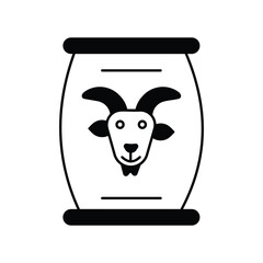 fodder icon with white background vector stock illustration