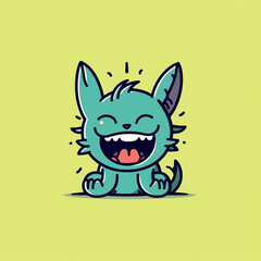 Obraz premium Chuckling_Chupacabra_Chupacabra_sharing_a_chuckle_Mod