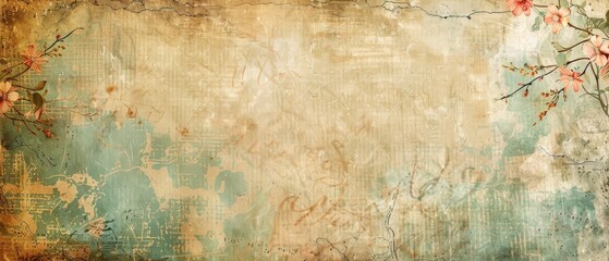 Vintage Grunge Background with Textured Effect, Vintage Background , vintage grunge paper letter, shabby chic wallpaper