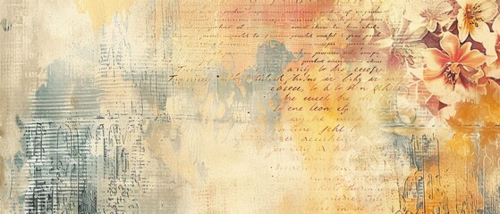 Vintage Grunge Background with Textured Effect, Vintage Background , vintage grunge paper letter, shabby chic wallpaper