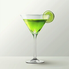 Refreshing Fruity Beverage with Citrus Garnish
