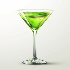 Sophisticated Green Alcoholic Cocktail for Parties
