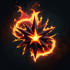 explosion on black background