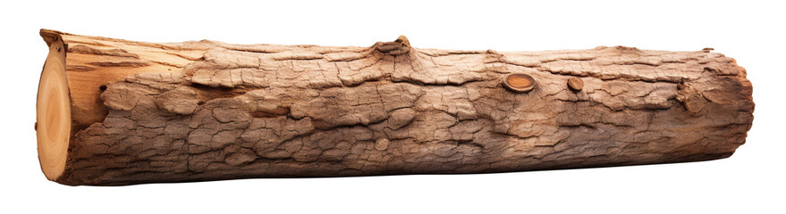 Fototapeta premium Wood log cut out