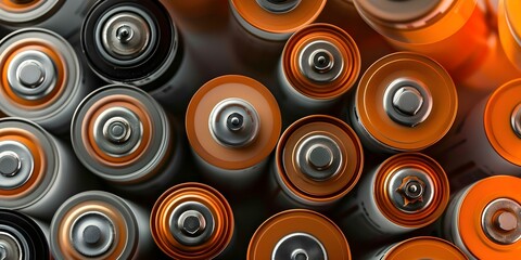 Proper Disposal and Recycling of Alkaline Batteries for Household Sustainability. Concept Battery Recycling, Environmental Impact, Sustainable Practices, Household Waste, Alkaline Batteries