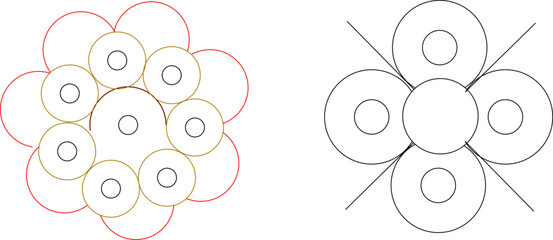 Lotus abstract logo icon design vector illustration sketch