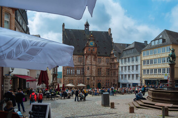 Marktplatz, Hessen, Rathaus,