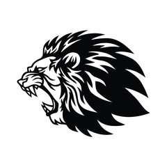 Lion head illustration lion face vector