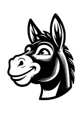 Donkey SVG, Funny Donkey SVG, Donkey Peeking SVG, Peeping Farm Animals, Funny Donkey Clipart, Donkey Cut file for Cricut, Donkey Silhouette