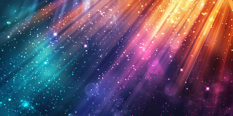 Obraz premium Rainbow cultured background with starburst blur