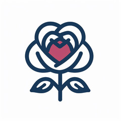 Rose_Modern_Line_Icon_Vector_Line_Art_Cute_Icon_Desig