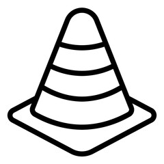 Cone Icon in Line Style