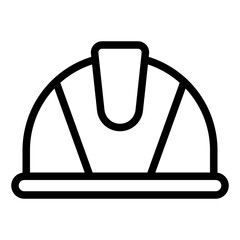 Helmet Icon in Line Style