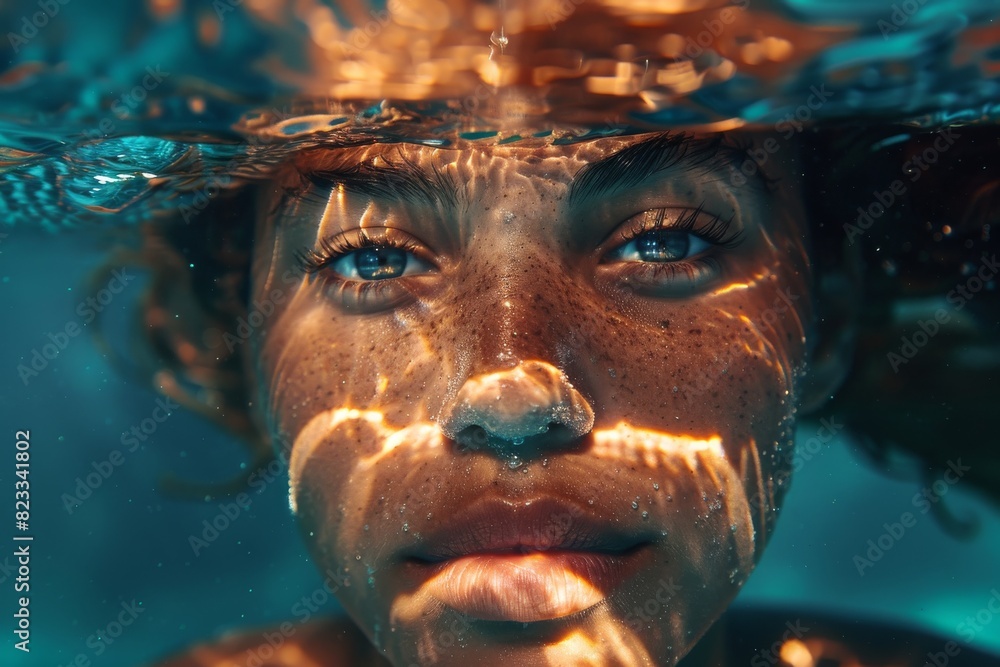 Poster the image displays a blurred area that obscures any discernible content, emphasizing abstract colors