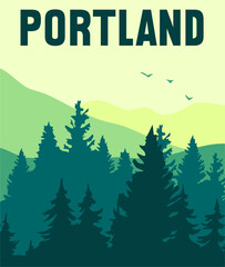 portland oregon state with beautiful views © americandigi