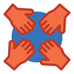 Fototapeta premium Union Icon in Flat Style