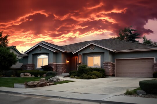 3d rendering of house model for real estate 

