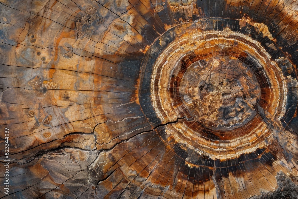 Aufkleber this high-resolution image captures the intricate details and vibrant colors of a cross-section of p