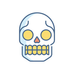 Skull vector icon