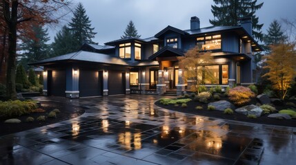 Obraz premium 3d rendering of house model for real estate 