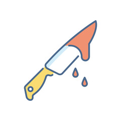 Knife vector icon